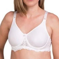 Amelia Pocketed Bra White