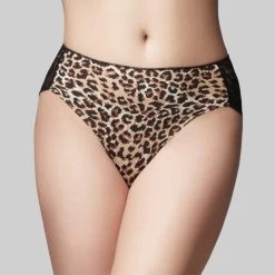 Precision Lace Hi Cut Brief Safari Animal