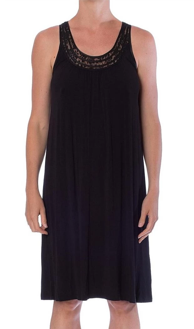 YUU Lace Sleep Dress / BLACK