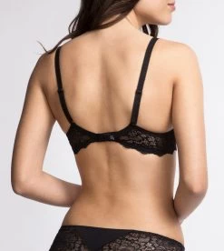Simone Perele Caresse 3D Plunge Bra Black -Fashion underwear 12A316 Caresse 3D Plunge Contour Black.02
