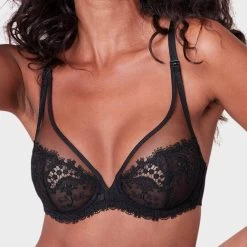 Simone Perele Wish Full Cup Plunge Bra Black