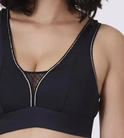 Simone Perele Harmony Wire Free Sports Crop Black 8 Simone Perele Harmony Wire Free Sports Crop Black -Fashion underwear 1SA261 Harmony Crop Black.04