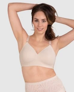 Naturana Side Smoother Padded Wireless Bra Beige -Fashion underwear 5232 NaturanaSideSmoothingWirefreeBraLightBeige