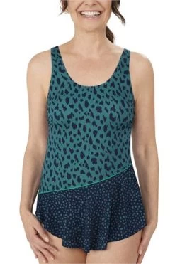 Amoena Manila Sarong Swimsuit / Dark Blue Teal