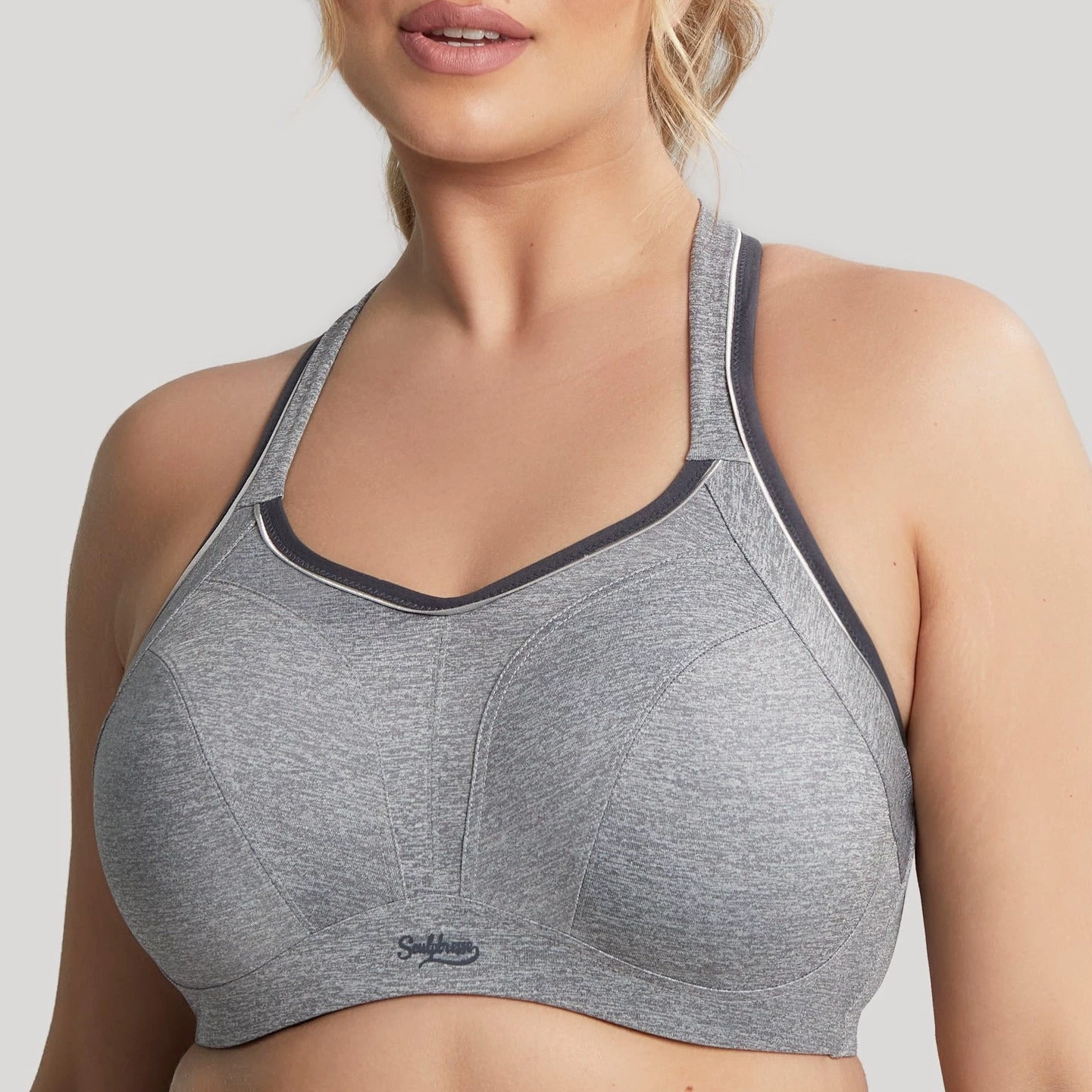 Panache Sculptresse Sports Balconette Bra Grey Marl 3 Panache Sculptresse Sports Balconette Bra Grey Marl