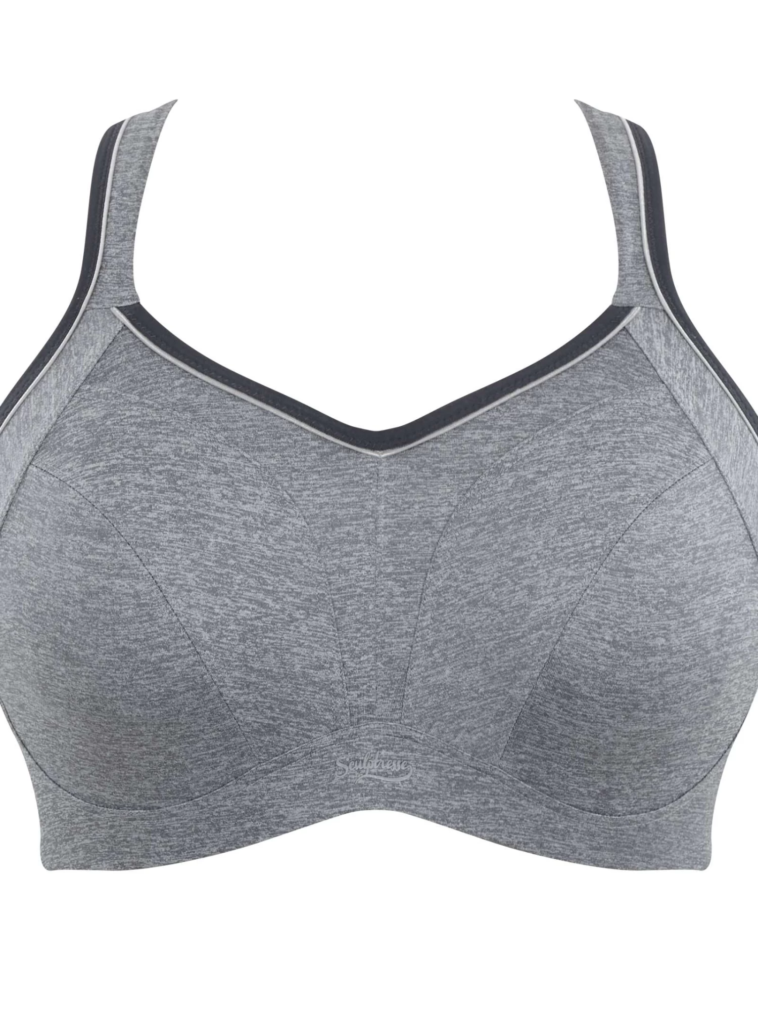 Panache Sculptresse Sports Balconette Bra Grey Marl 6 Panache Sculptresse Sports Balconette Bra Grey Marl - Image 4
