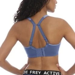 FREYA Sonic Moulded Sports Bra Denim -Fashion underwear AC4892 DEN alt2 Freya Active Sonic Denim Denim UW Moulded Spacer Sports Bra