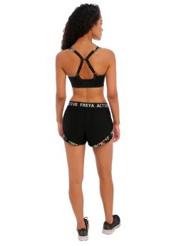 Freya Sonic Moulded Sports Bra Jungle Black -Fashion underwear AC4892 JUK alt2 Freya Active Sonic Jungle Black Underwired Moulded Spacer Bra