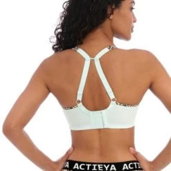 FREYA Sonic Moulded Sports Bra Pure Leopard -Fashion underwear AC4892 PLA alt2 Freya Active Sonic Pure Leopard Aqua Pure Leopard Aqua UW Moulded Spacer Sports Bra