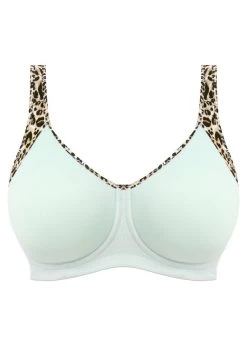 FREYA Sonic Moulded Sports Bra Pure Leopard -Fashion underwear AC4892 PLA cut Freya Active Sonic Pure Leopard Aqua Pure Leopard Aqua UW Moulded Spacer Sports Bra