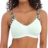 FREYA Sonic Moulded Sports Bra Pure Leopard -Fashion underwear AC4892 PLA primary Freya Active Sonic Pure Leopard Aqua Pure Leopard Aqua UW Moulded Spacer Sports Bra