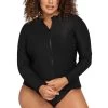 Artesands Sunsafe Long Sleeve / Black -Fashion underwear ARTESANDS SWIMWEAR PLUSSIZE SUNSAFE TOP HUES RASHIE AT5716P 1 x3200 f7644b9a eaa8 447c ba67 c5877cf2cc42