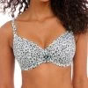 FREYA Cala Selva Uw Plunge Bikini Top Leopard -Fashion underwear AS203102 LED primary Freya Swim Cala Selva Leopard Underwired Plunge Bikini Top