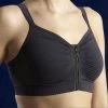 Anna Seamless Post-Op Bra Black -Fashion underwear AnnaBlackPostOpBra