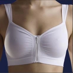 Anna Seamless Post-Op Bra White