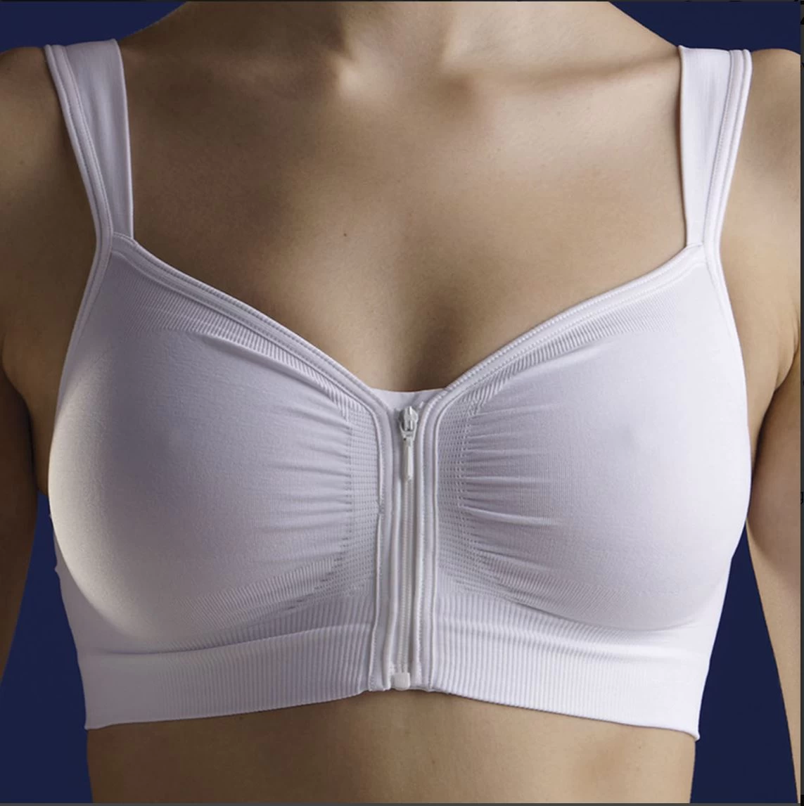 Anna Seamless Post-Op Bra White 3 Anna Seamless Post-Op Bra White