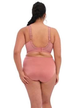 ELOMI Cate Wirefree Bra Rosewood -Fashion underwear EL4033 ROW back Elomi Lingerie Cate Rosewood Non Wired Bra