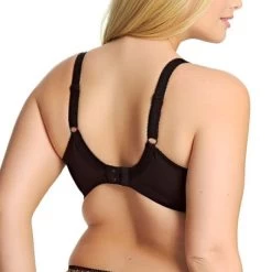 ELOMI Morgan Uw Bra Ebony 13 ELOMI Morgan Uw Bra Ebony -Fashion underwear EL4110 EBY back Elomi Lingerie Morgan Ebony Banded Bra