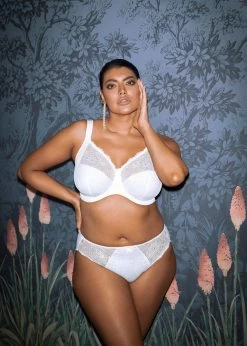 ELOMI Morgan Brief Ebony -Fashion underwear EL4115 WHE cons Elomi Lingerie Morgan White Brief