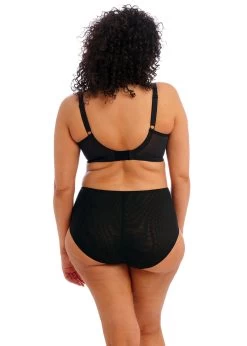 Elomi Sachi Plunge Uw Bra Black Butterfly -Fashion underwear EL4354 BFL back Elomi Lingerie Sachi Black Butterfly Full Brief