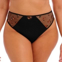 ELOMI Sachi Thong Black Butterfly