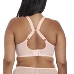 ELOMI Charley Plunge Stretch Bra Ballet Pink -Fashion underwear EL4382 BAK back Elomi Lingerie Charley Ballet Pink Underwired Plunge Bra Stretch