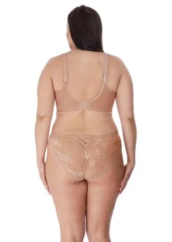 ELOMI Charley Plunge Stretch Bra Fawn -Fashion underwear EL4382 FAN alt2 Elomi Lingerie Charley Fawn Underwired Plunge Bra Stretch3