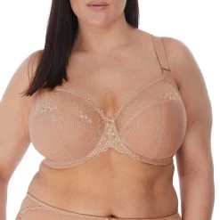ELOMI Charley Plunge Stretch Bra Fawn