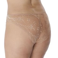 ELOMI Charley Brazilian Brief Fawn -Fashion underwear EL4385 FAN side Elomi Lingerie Charley Fawn Brazilian