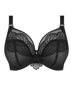 ELOMI Priya Plunge Uw Bra -Fashion underwear EL4550 BLK cut Elomi Lingerie Priya Black Underwired Plunge Bra