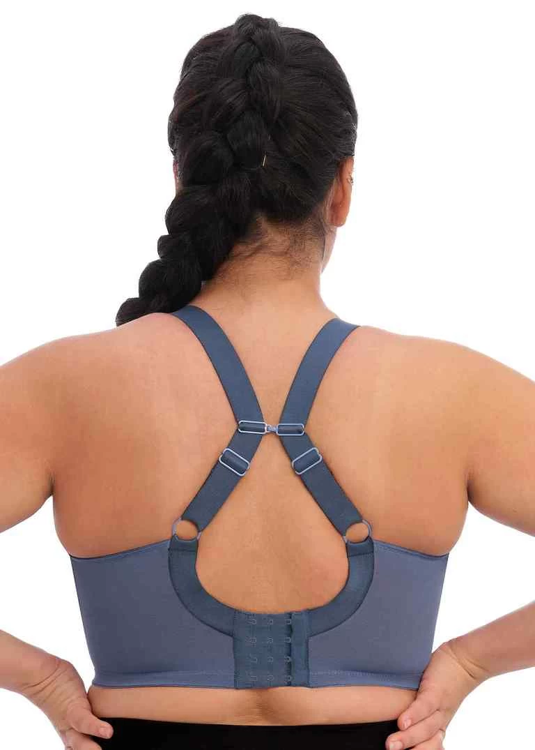 ELOMI Energise Uw Sports Bra Vintage Denim 4 ELOMI Energise Uw Sports Bra Vintage Denim - Image 2