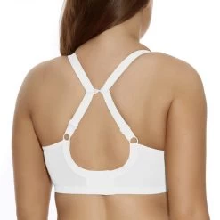 ELOMI Energise Sports Bra White -Fashion underwear EL8041 WHE alt1 Elomi Lingerie Energise White Sports Bra