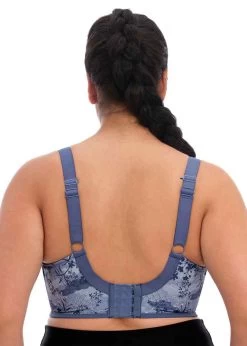 ELOMI Energise Sports Bra Vintage Denim -Fashion underwear EL8042 VTD back Elomi Lingerie Energise Vintage Denim UW Sports Bra