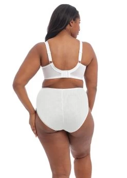 ELOMI Brianna Plunge Uw Bra White 9 ELOMI Brianna Plunge Uw Bra White -Fashion underwear EL8080 WHE back Elomi Lingerie Brianna White Underwired Plunge Bra