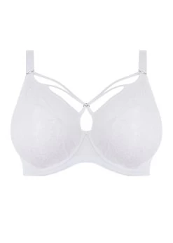 ELOMI Brianna Plunge Uw Bra White 10 ELOMI Brianna Plunge Uw Bra White -Fashion underwear EL8080 WHE cut Elomi Lingerie Brianna White Underwired Plunge Bra 1
