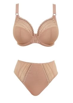 ELOMI Matilda Plunge Bra Cafe Au Lait 8 ELOMI Matilda Plunge Bra Cafe Au Lait -Fashion underwear EL8900 CAT cut Elomi Lingerie Matilda Cafe Au Lait Plunge Bra