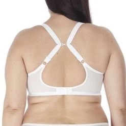 ELOMI Matilda Plunge Bra White -Fashion underwear EL8900 WHE alt2 Elomi Lingerie Matilda White Underwired Plunge Bra
