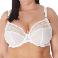 ELOMI Matilda Plunge Bra White