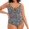 ELOMI Pebble Cove Non-wired Swimsuit -Fashion underwear ES801143 BLK primary Elomi Swim Pebble Cove Black Non Wired Swimsuit