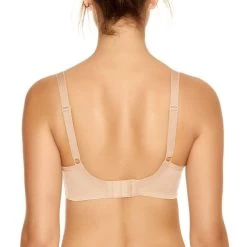 FANTASIE Smoothing Moulded T Shirt Bra Nude -Fashion underwear FL4510 NUE back Fantasie Lingerie Smoothing Nude Moulded T Shirt Bra