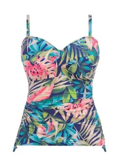 FANTASIE Langkawi Twist Front Tankini Langkawi French Navy -Fashion underwear FS501754 FRY cut Fantasie Swim Langkawi French Navy Underwired Twist Front Tankini Top