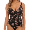 FANTASIE Luna Bay Uw Plunge Swimsuit Lacquered Black 1 FANTASIE Luna Bay Uw Plunge Swimsuit Lacquered Black -Fashion underwear FS502439 LAK primary Fantasie Swim Luna Bay Laquered Black Underwired Plunge Swimsuit