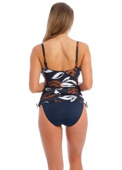 Fantasie Lake Orta Twist Front Tankini French Navy -Fashion underwear FS503354 FRY back Fantasie Swim Lake Orta French Navy Underwired Twist Front Tankini Top