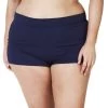 Genevieve Not So Cheeky Swim Short Navy -Fashion underwear GENEVIEVE NAV CR968 Navy Not So Cheeky Short Front e1628483787572 510x431 1