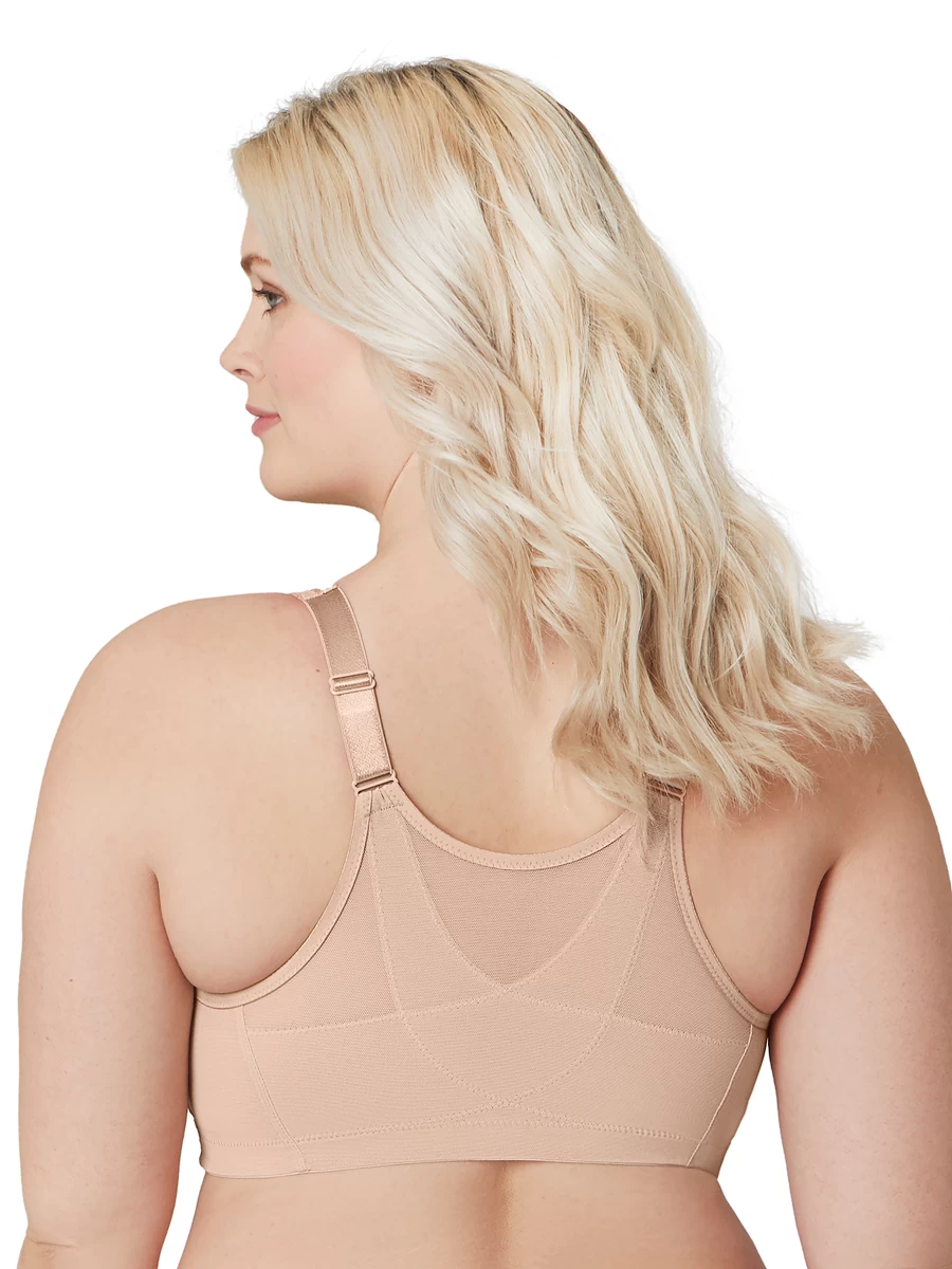 Glamorise Front-Close 360 Support Bra Cafe 4 Glamorise Front-Close 360 Support Bra Cafe - Image 2