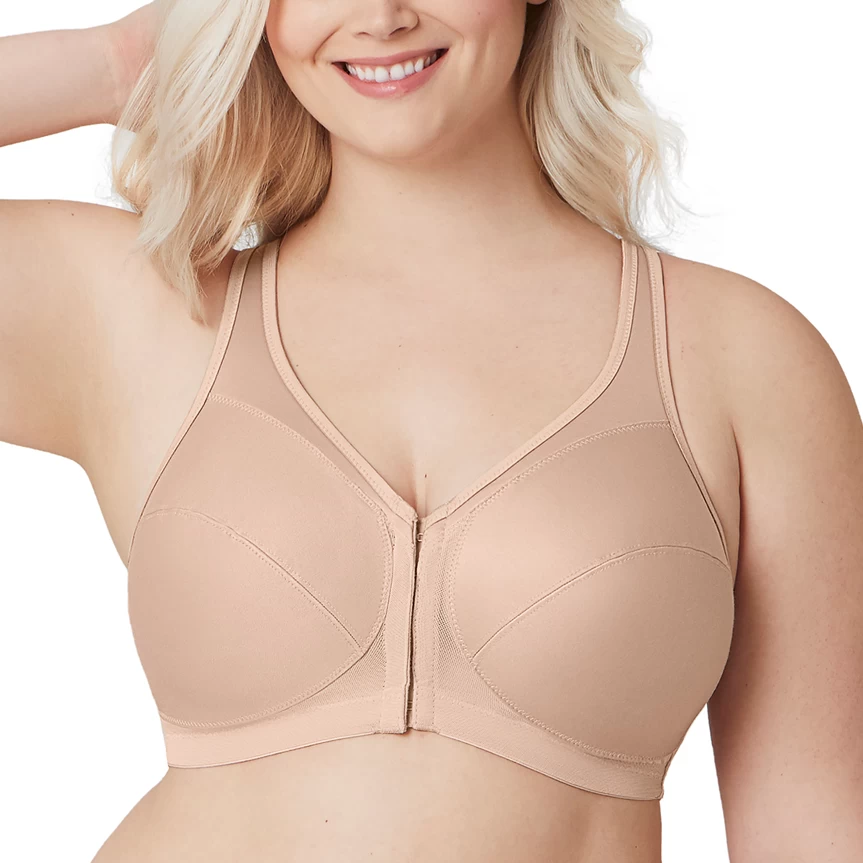 Glamorise Front-Close 360 Support Bra Cafe 3 Glamorise Front-Close 360 Support Bra Cafe