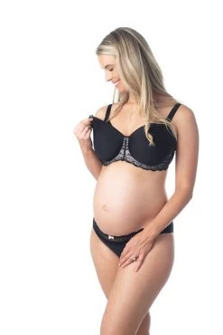 Obsession Contour Nursing Bra Black -Fashion underwear HotmilkObsessionjetblack2