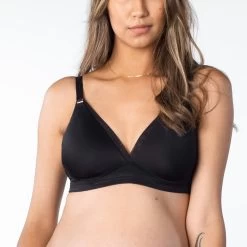 Ambition T-Shirt Nursing Bra Black