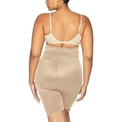 Naomi & Nicole High Waist Long Leg Beige -Fashion underwear Naomi NicoleHiWaistThighSlimmerBeige2