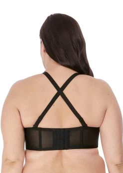 ELOMI Smooth Moulded Strapless Black -Fashion underwear Smooth Black Underwired Moulded Strapless Bra3